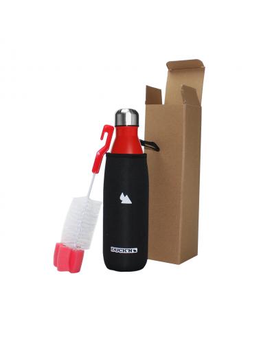 Bouteille Isotherme Duck'n 500ML Rouge finition mat